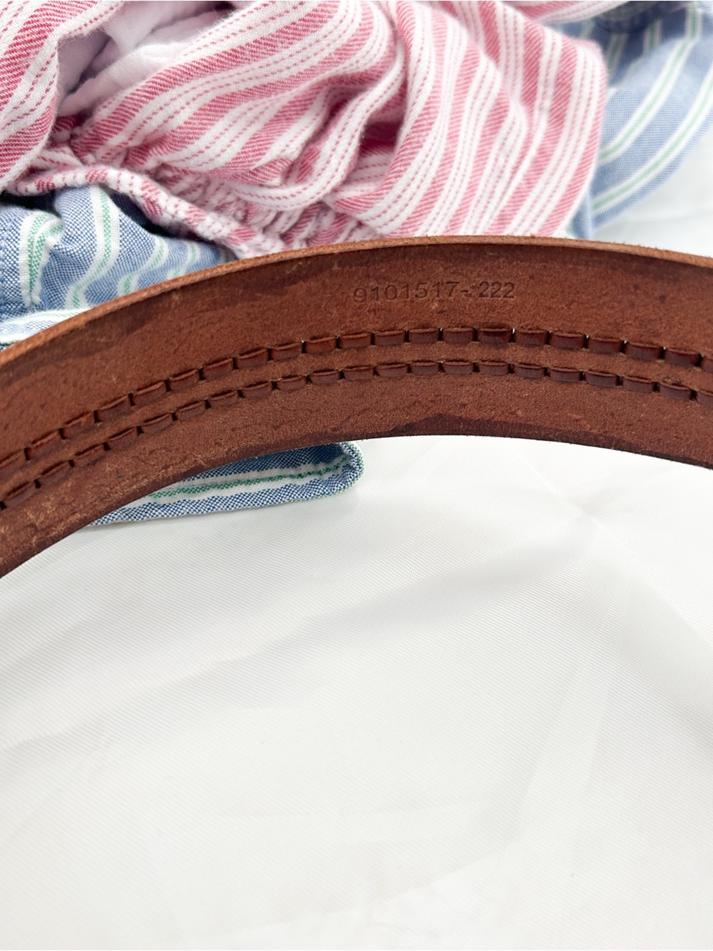 Vintage Ralph Lauren Belt Tooled Leather Western Braided Embossed Small - Picture 7 of 13
